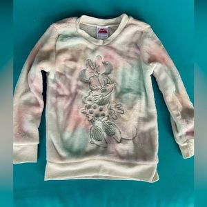 Disney Minnie Pink Girl 4T Soft Sweater